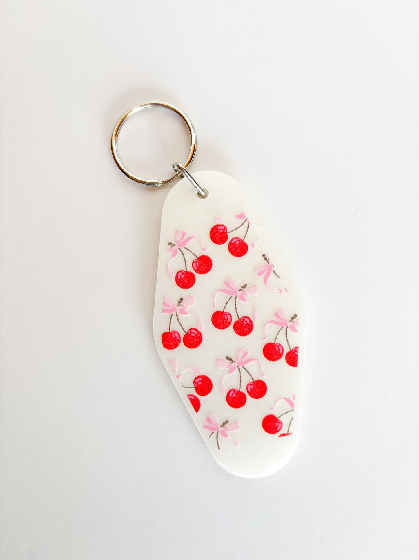 Cherries and Bows Keychain