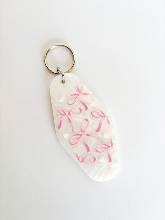 Bows & Hearts Keychain